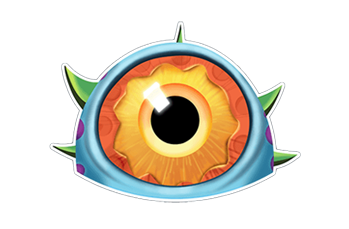 monster's eye sticker