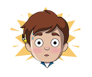 shy emoji sticker
